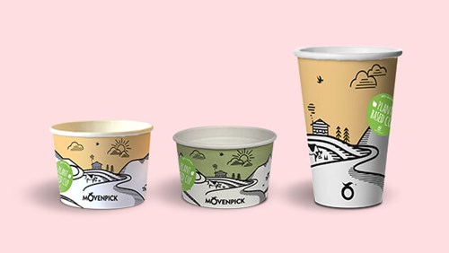 Movenpick recyclable cups